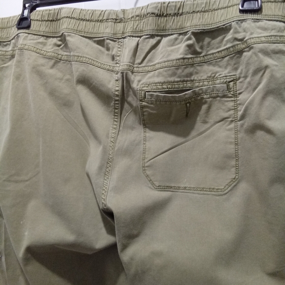 Sonoma Plus Size 22W Women's Cargo Pants in Olive Green with Pull On Waist - Picture 7 of 10